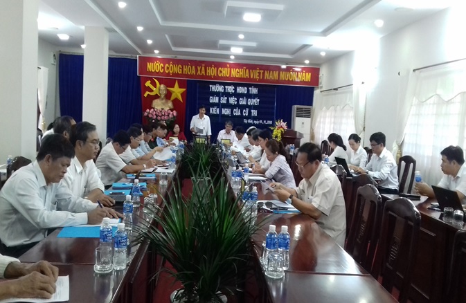Thường trực HĐND tỉnh: Giám sát việc giải quyết ý kiến,  kiến nghị của cử tri trước và sau kỳ họp thứ 9 HĐND tỉnh