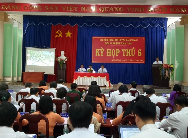 Khai mạc Kỳ họp thứ 6, HĐND huyện Châu Thành khóa XI, nhiệm kỳ 2016 – 2021
