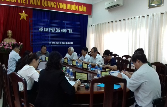 Ban Pháp chế HĐND tỉnh: Họp thông qua  Chương trình hoạt động năm 2019