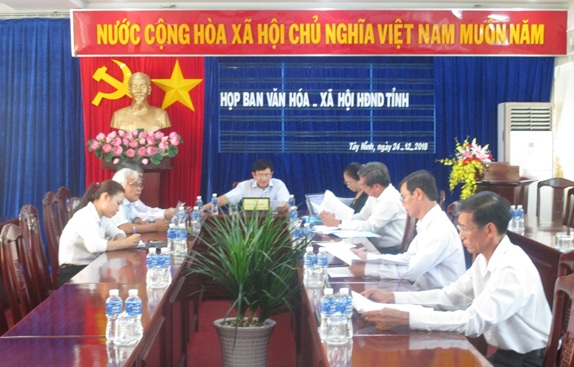 Ban Văn hoá - Xã hội HĐND tỉnh: Họp thông qua Chương trình hoạt động năm 2019