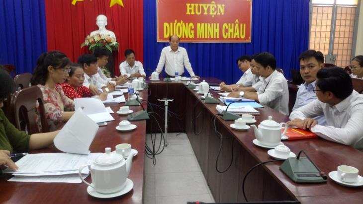 Thường trực HĐND huyện Dương Minh Châu tổ chức giám sát hoạt động của Văn phòng đăng ký đất đai tỉnh Tây Ninh chi nhánh Dương Minh Châu