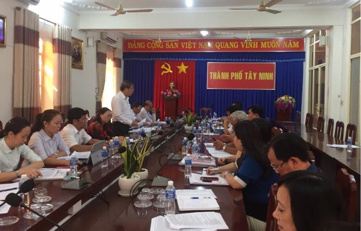 Đoàn công tác số 2 của HĐND tỉnh: Khảo sát công tác cải cách hành chính giai đoạn 2016 - 2020 trên địa bàn thành phố Tây Ninh