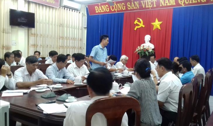 Thường trực HĐND huyện Dương Minh Châu: tổ chức giải trình tại phiên họp TT HĐND huyện