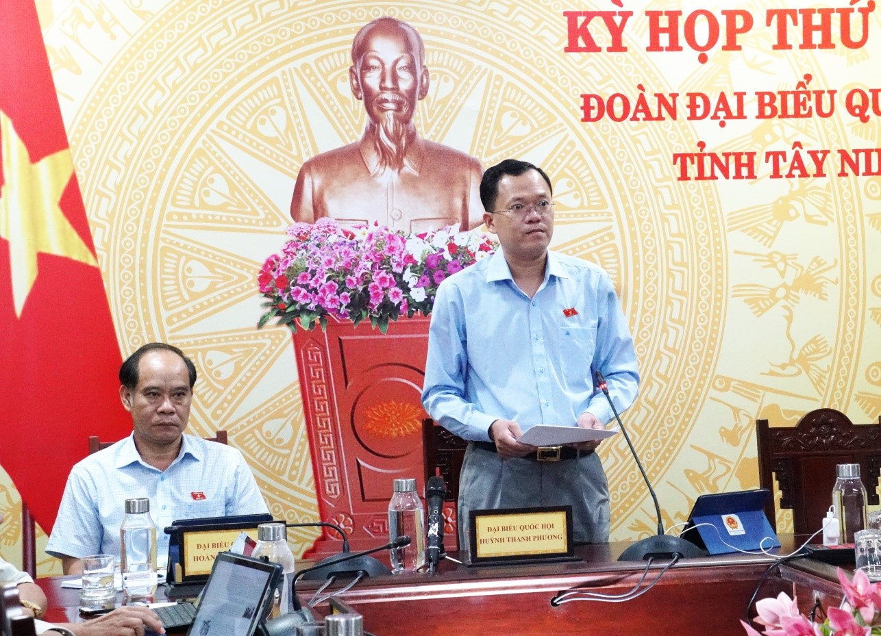 Đại biểu Quốc hội Huỳnh Thanh Phương:  Phát biểu về Nghị quyết của Quốc hội về tổ chức chính quyền đô thị tại Thành phố Hồ Chí Minh