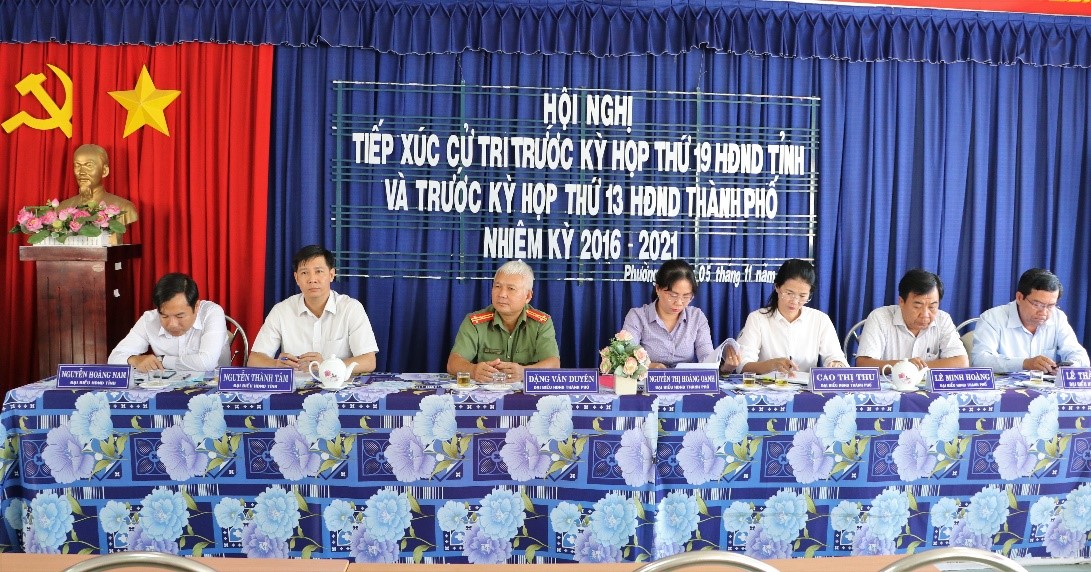 Các đại biểu HĐND tỉnh tiếp xúc cử tri phường III, thành phố Tây Ninh