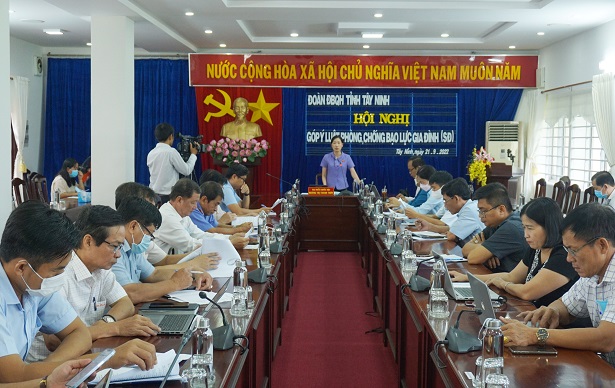 Đoàn đại biểu Quốc hội Tây Ninh: Lấy ý kiến dự án Luật Phòng, Chống bạo lực gia đình (sửa đổi)
