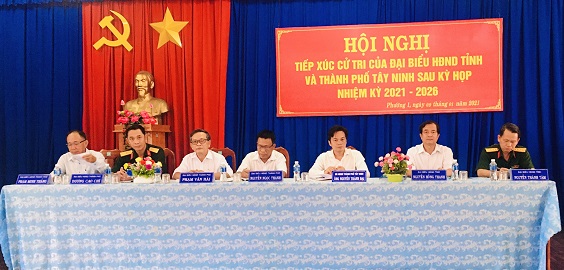 Đại biểu HĐND tỉnh, thành phố Tây Ninh tiếp xúc cử tri phường 1 và phường 2 sau kỳ họp