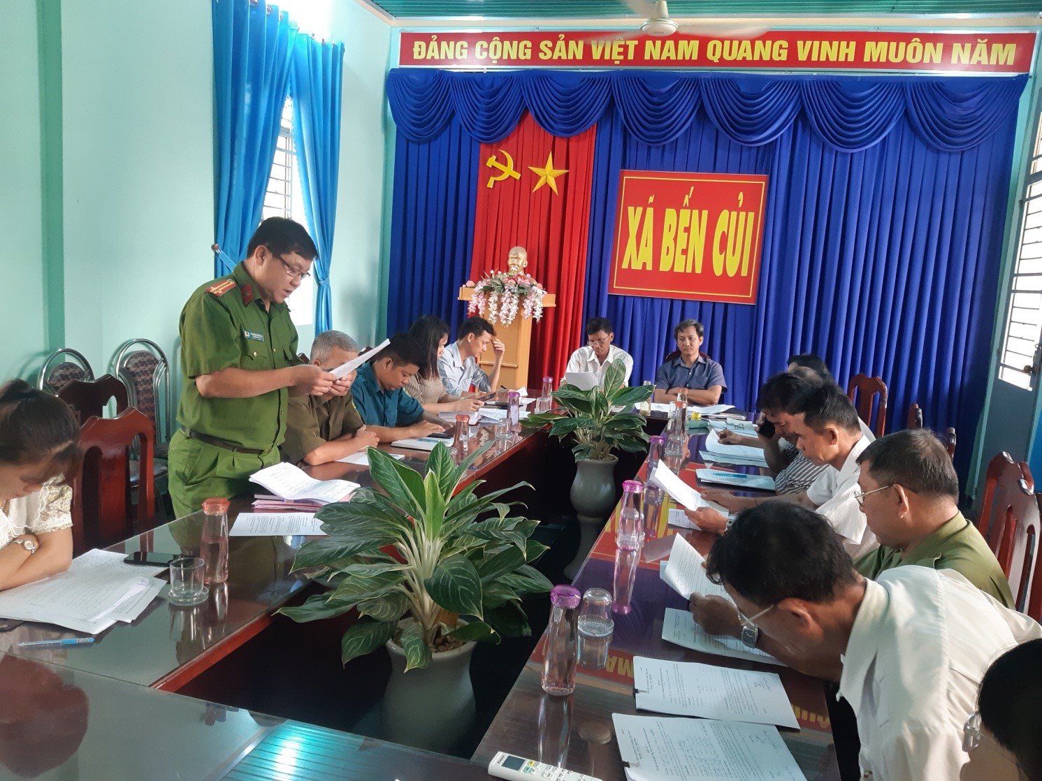 Ban Pháp chế Hội đồng nhân dân xã Bến Củi, huyện Dương Minh Châu: Giám sát việc thực hiện tiêu chí số 19 Nông thôn mới
