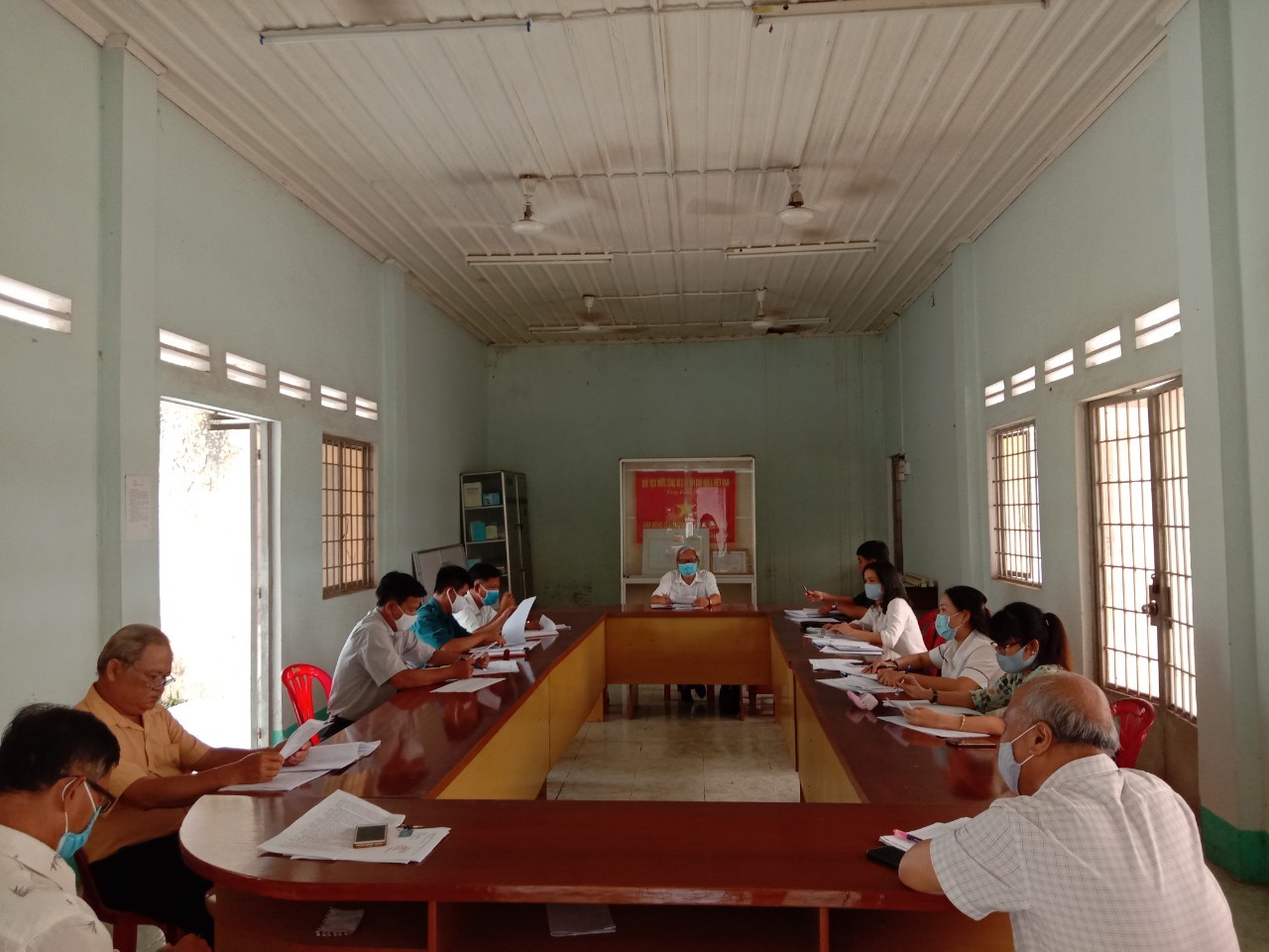 Ban Pháp chế HĐND huyện Bến Cầu Giám sát việc thực hiện Luật Nghĩa vụ quân sự tại xã Long Thuận