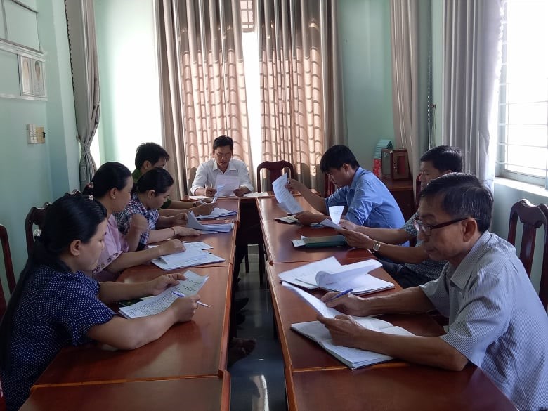Thường trực HĐND xã Long Vĩnh, huyện Châu Thành: Giám sát công tác quản lý và sử dụng đất công trên địa bàn xã