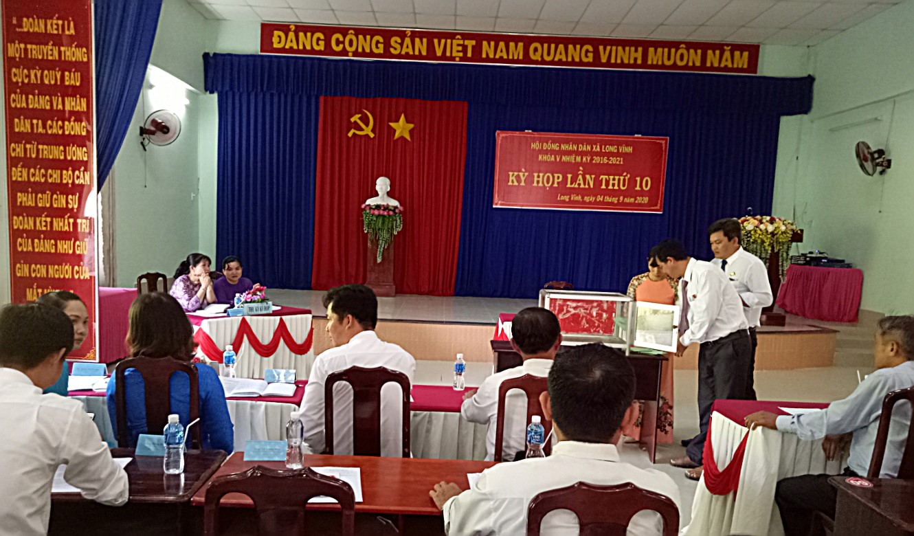 HĐND xã Long Vĩnh, huyện Châu Thành: Tổ chức Kỳ họp thứ 10 HĐND xã khóa V, nhiệm kỳ 2016-2021