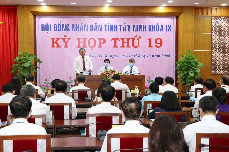 ​  Kỳ họp thứ 19, HĐND tỉnh Tây Ninh, khóa IX, nhiệm kỳ 2016-2021: miễn nhiệm chức danh của UBND tỉnh