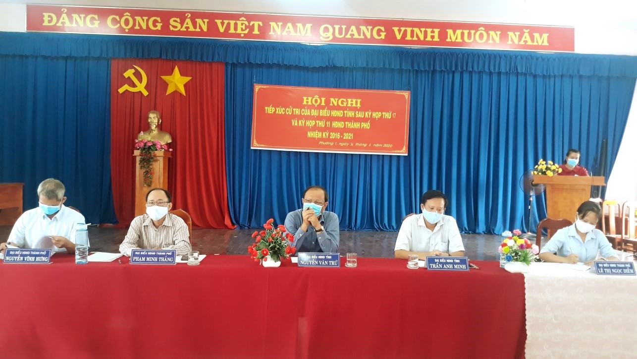 ​  Đại biểu HĐND Tỉnh, Thành phố Tây Ninh tiếp xúc cử tri phường 1, phường 2, Thành phố sau kỳ họp