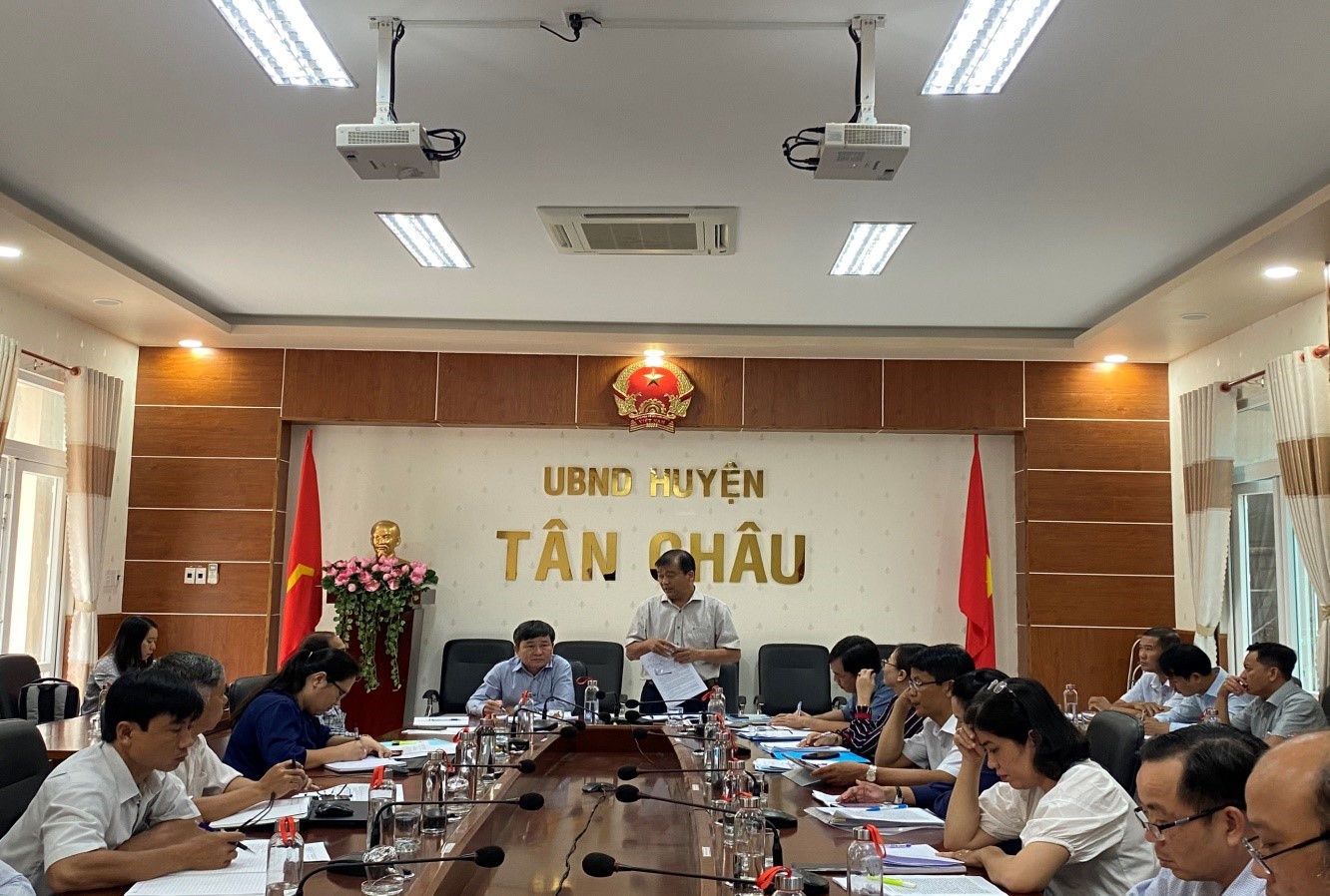 Thường trực HĐND tỉnh: Khảo sát phục vụ giám sát chuyên đề về tình hình thực hiện công tác quản lý nhà nước về đất đai tại huyện Tân Châu