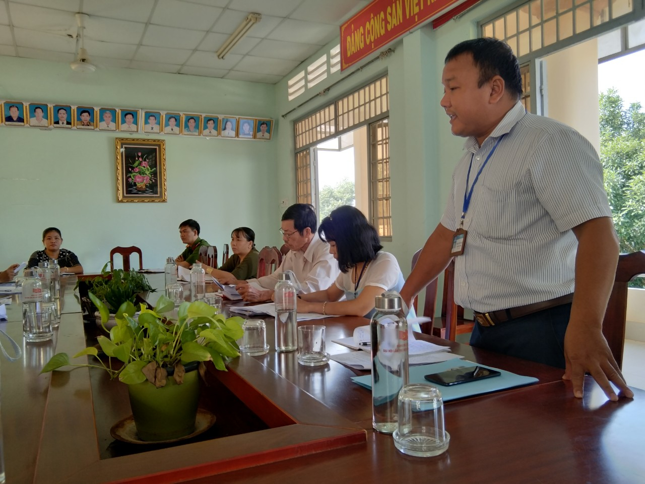  Thường trực Hội đồng nhân dân xã Trí Bình tổ chức giám sát công tác giảm nghèo năm 2020