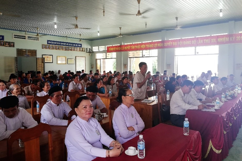 Đại biểu HĐND tỉnh và huyện tiếp xúc cử tri xã  Chà Là, huyện Dương Minh Châu trước kỳ họp