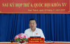 Trưởng Đoàn đại biểu Quốc hội tỉnh Tây Ninh tiếp xúc cử tri sau Kỳ họp thứ 6, Quốc hội khóa XV tại Hòa Thành và Tân Biên