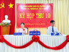 Hội đồng nhân dân xã Trường Hòa đã tổ chức kỳ họp thứ 10